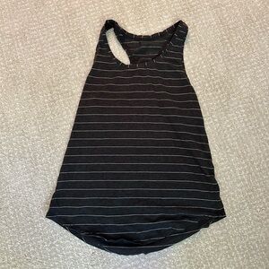 Dark grey striped lululemon love tank top size 4